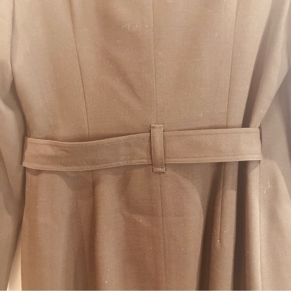 LIDA BADAY Sz 8 Lined True Wrap Dress with Buttons Buckle Closure  Pointy Collar - Picture 14 of 14